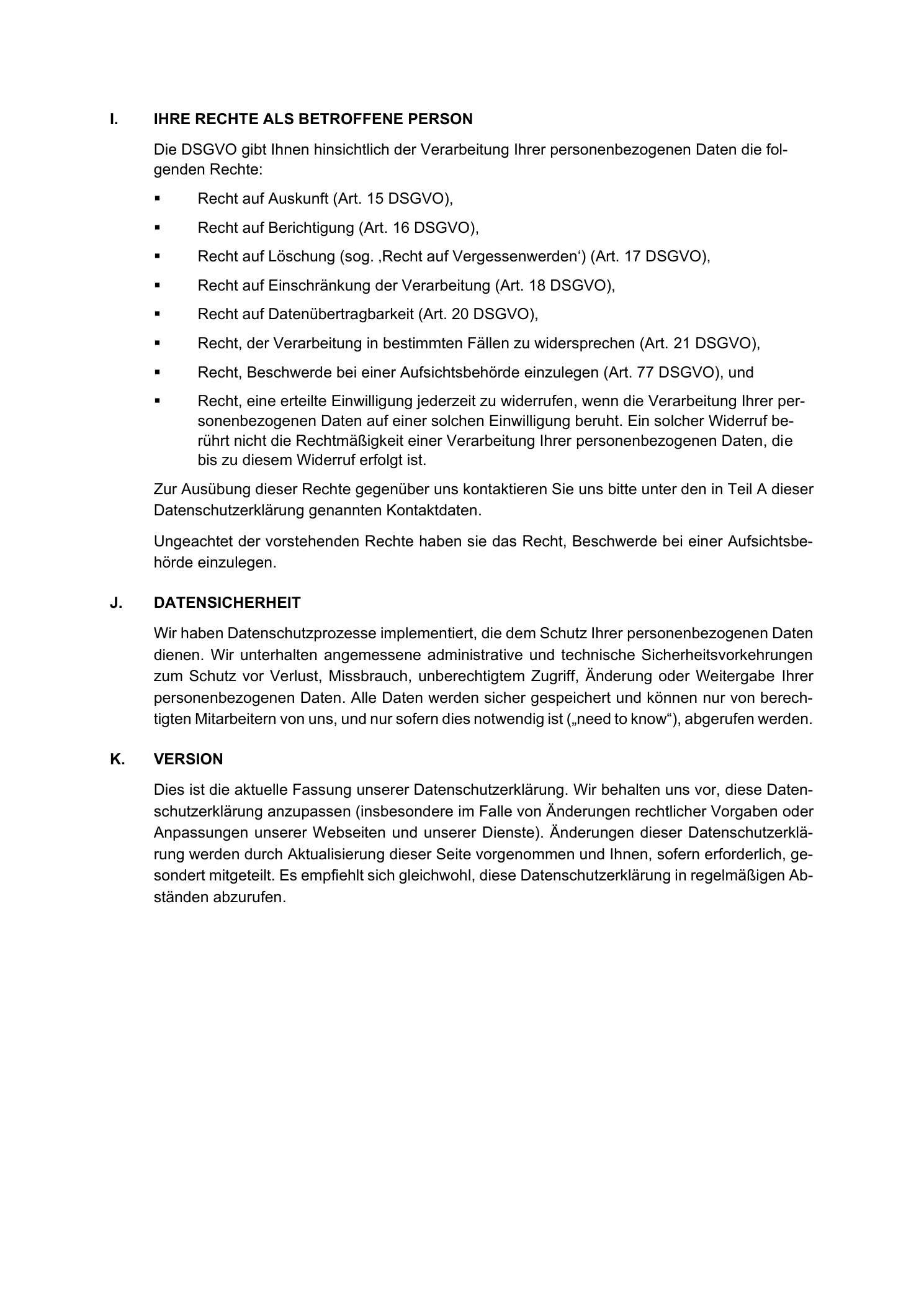 Datenschutzerklärung, Seite 5